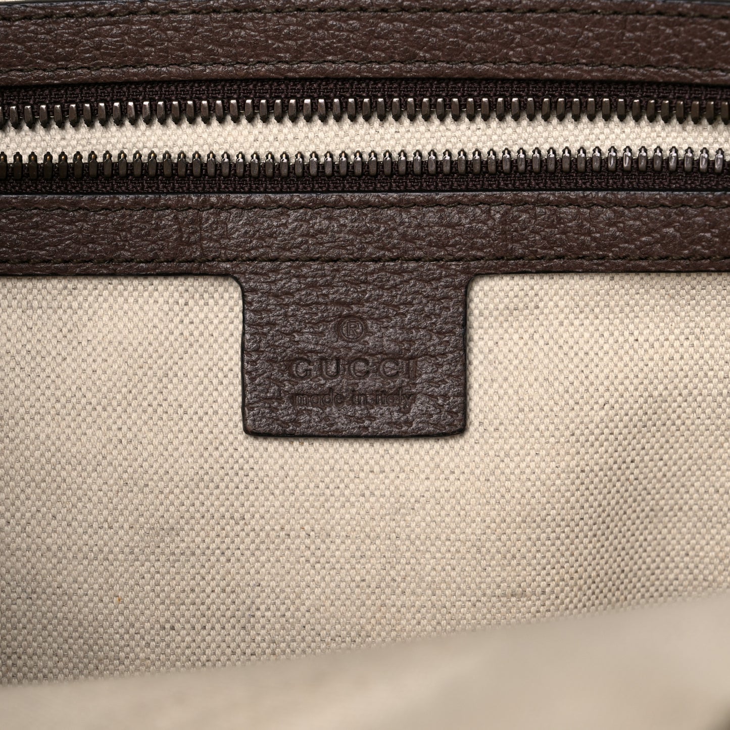 GG Supreme Monogram Web Small Ophidia Half Moon Hobo Brown