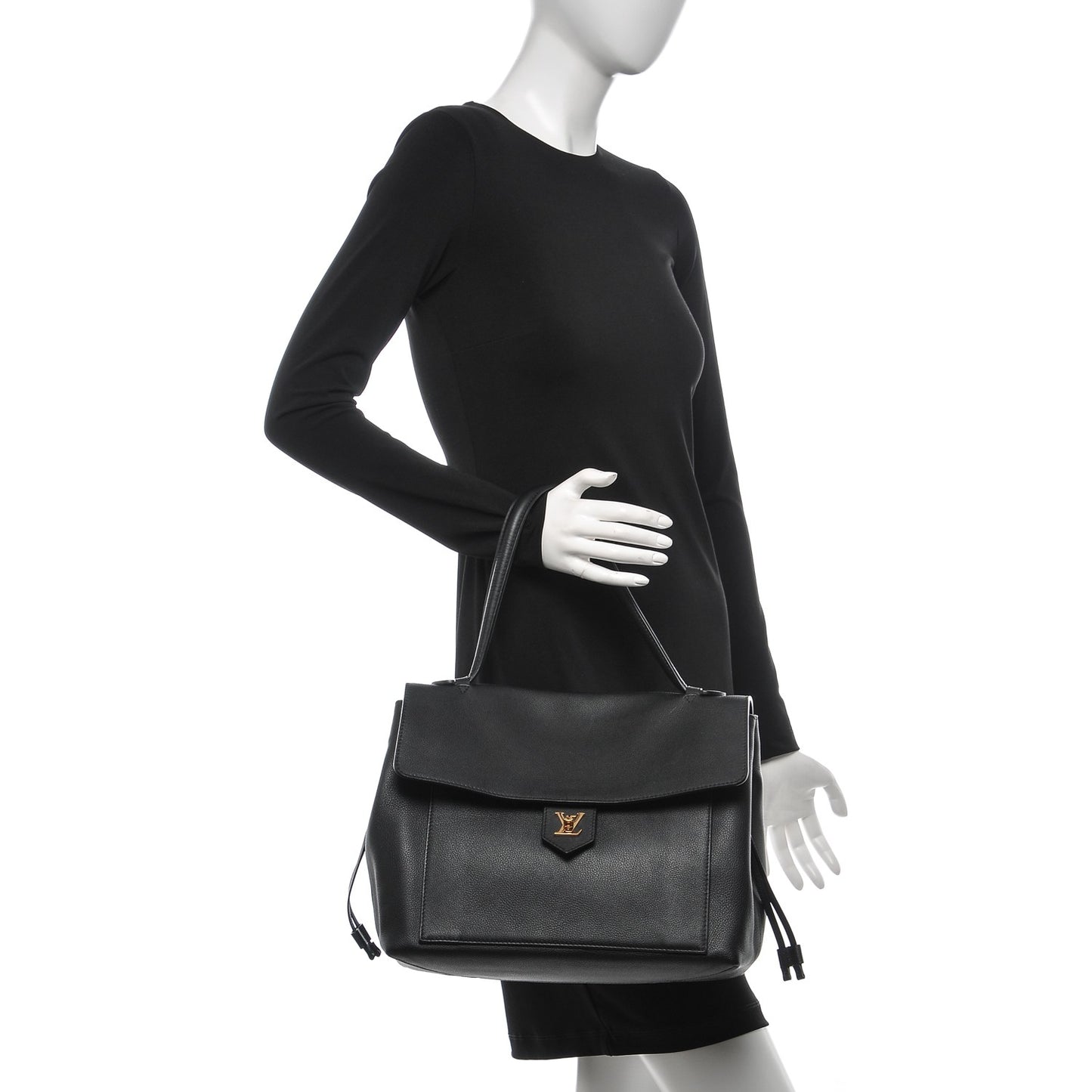 Calfskin Lockme MM Black