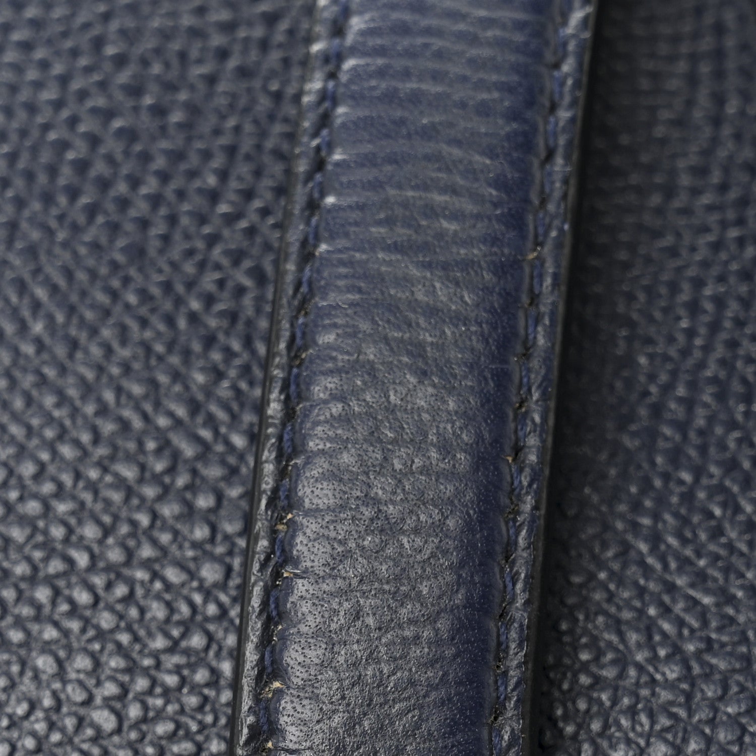 Christian Dior Grained Calfskin Saddle Bag Navy 11 of 11