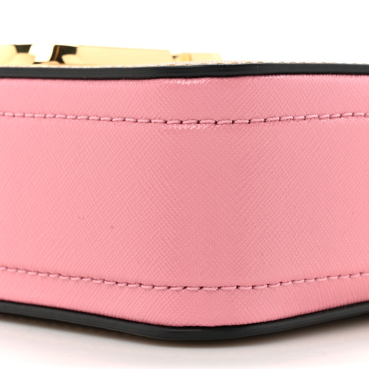 Saffiano Small Snapshot Camera Bag Beige Pink Multicolor