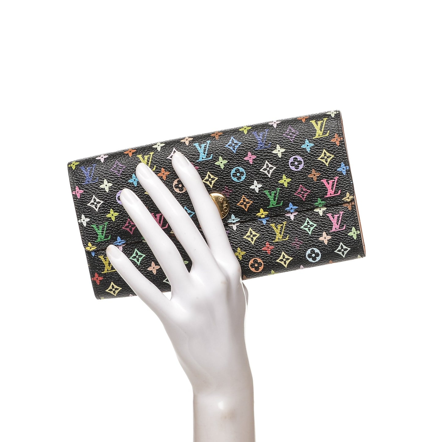 Monogram Multicolor Sarah Wallet Black
