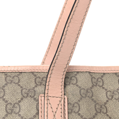 Gucci GG Supreme Monogram Medium Zippered Shopping Tote Pink 9 of 9