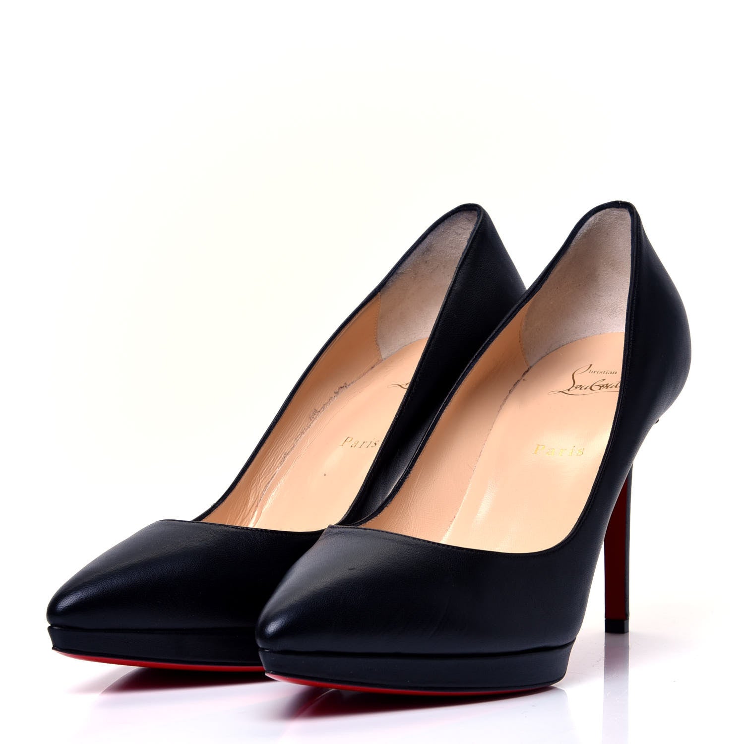 Christian Louboutin Shiny Nappa Pigalle Plato 100 Pumps 42 Black 4 of 11