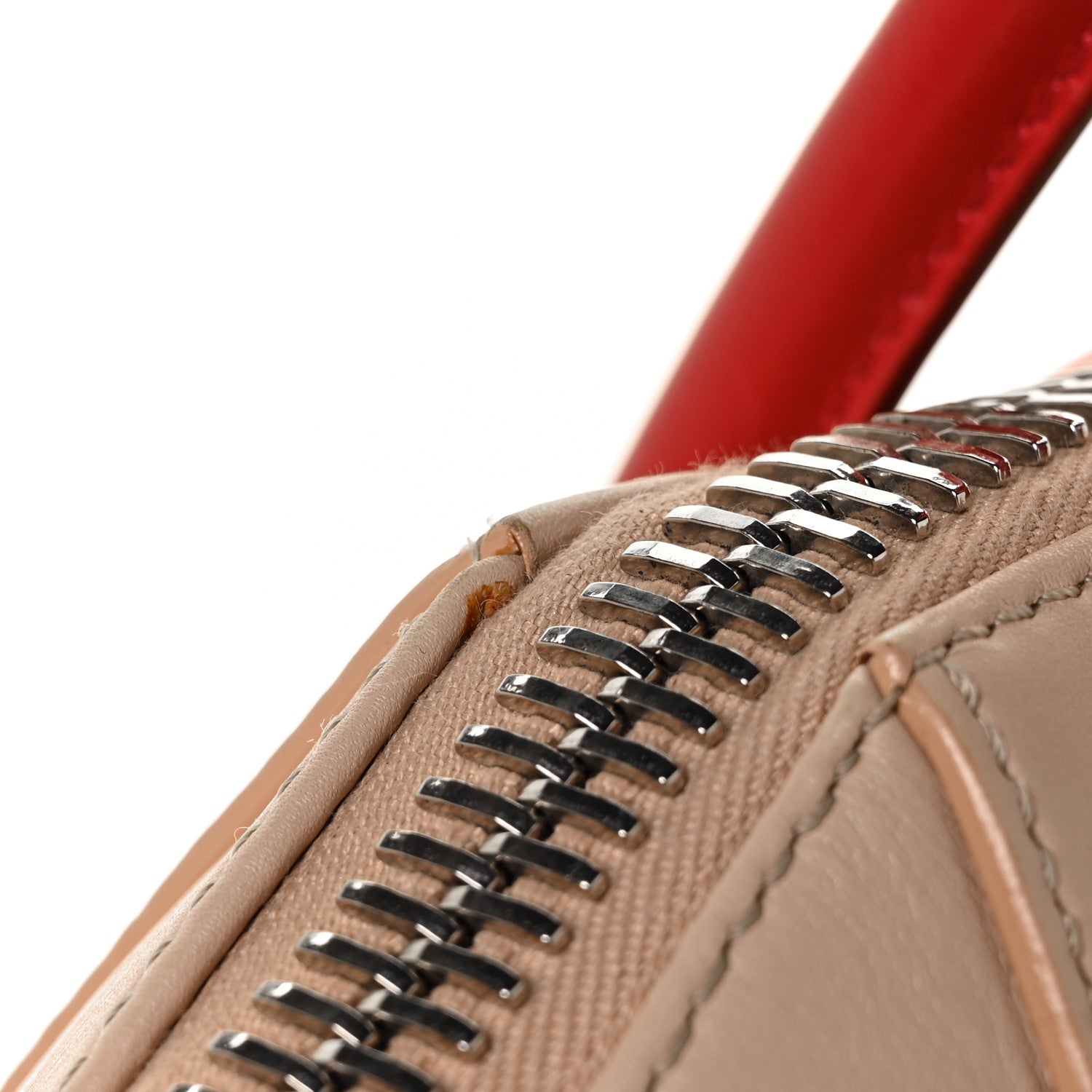 Givenchy Calfskin Small Tri-Color Antigona Beige Red Orange 9 of 9