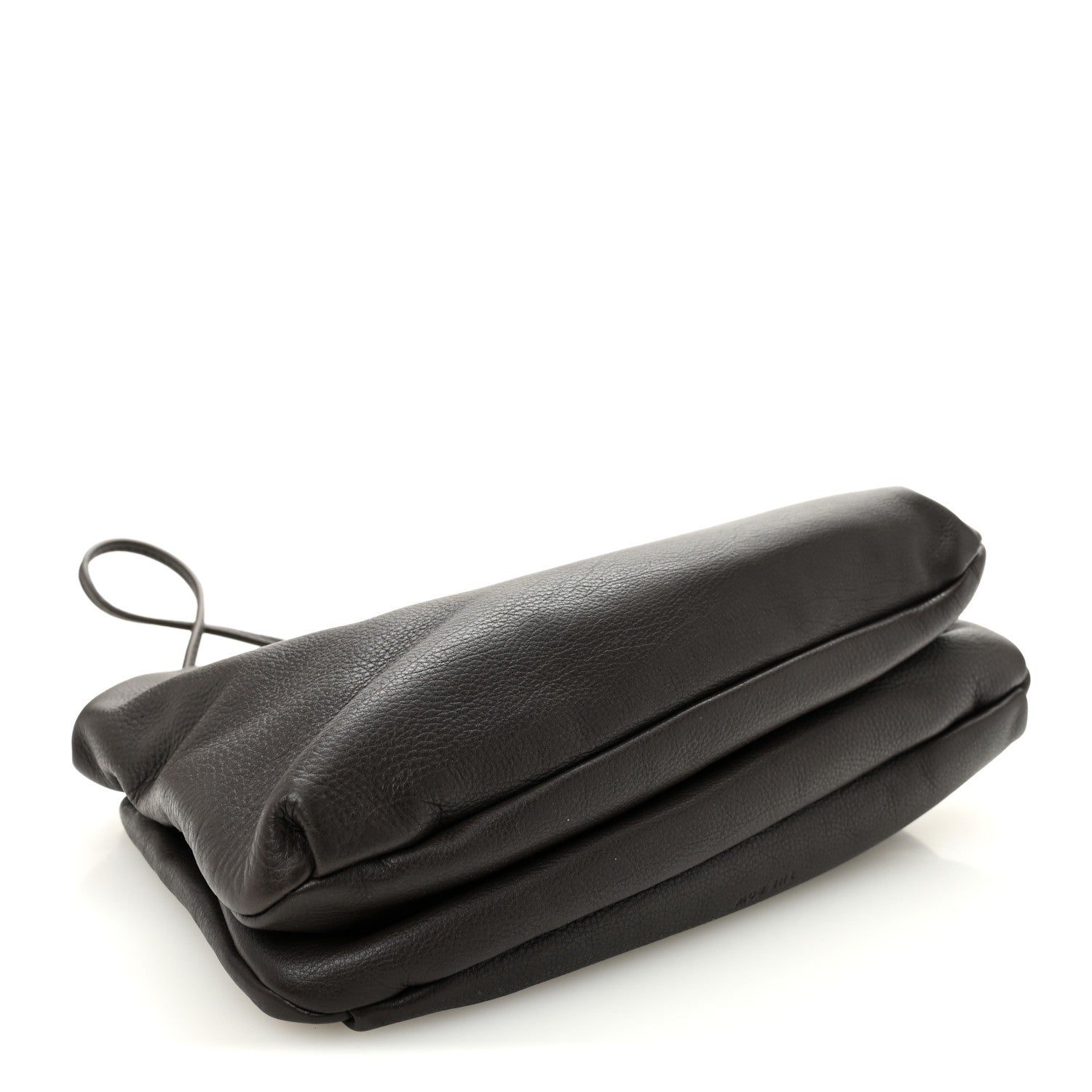 The Row Grained Calfskin Bourse Clutch Dark Brown 4 of 9
