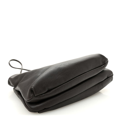 The Row Grained Calfskin Bourse Clutch Dark Brown 4 of 9