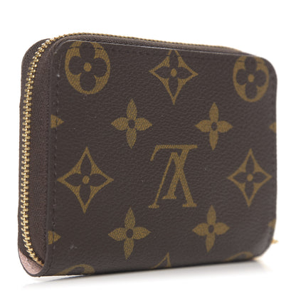 Louis Vuitton Monogram 2020 Christmas Animation Big Wheel Zippy Coin Purse Rose Ballerine 3 of 7