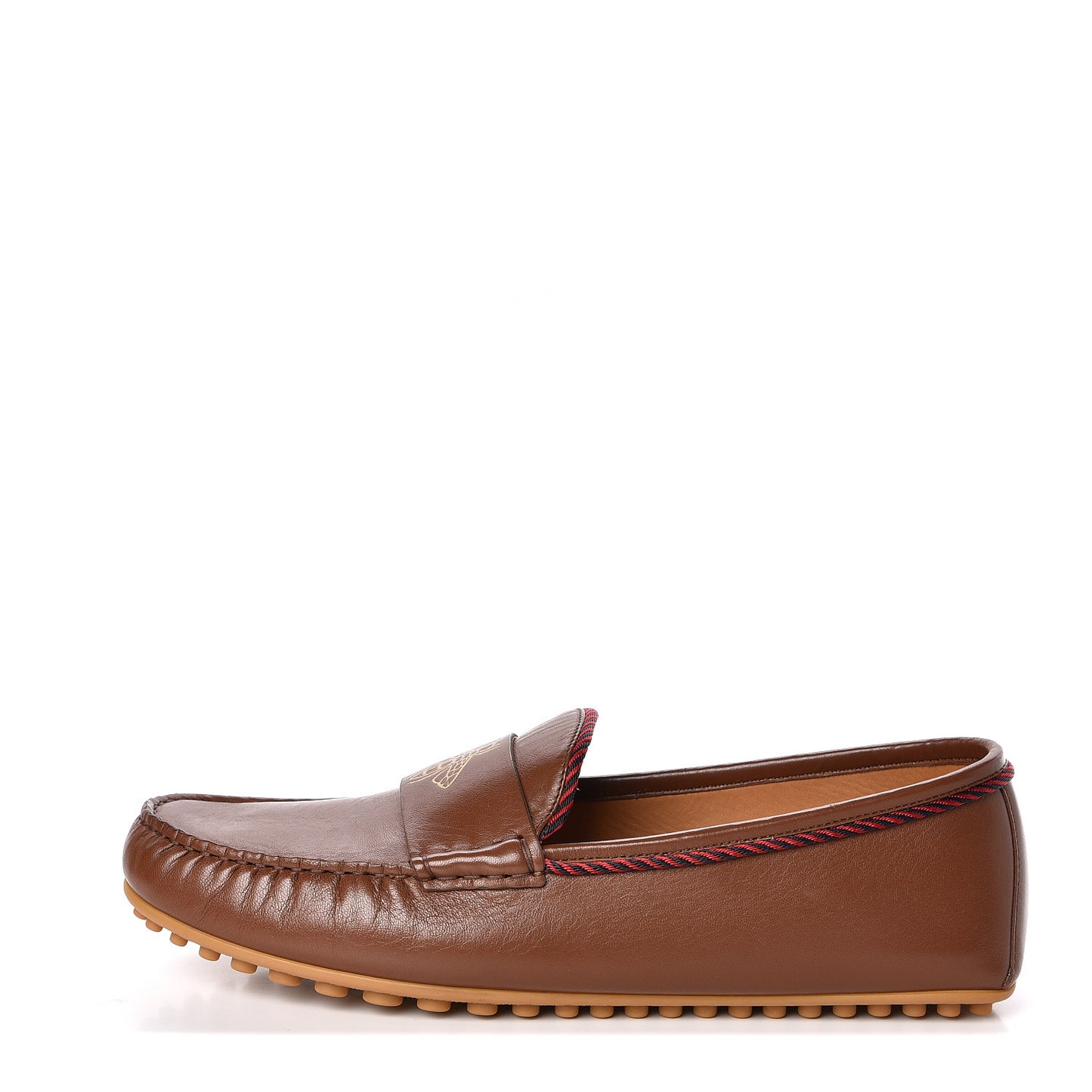 Nappa Mens Bee Driver Loafers 11 Cuir