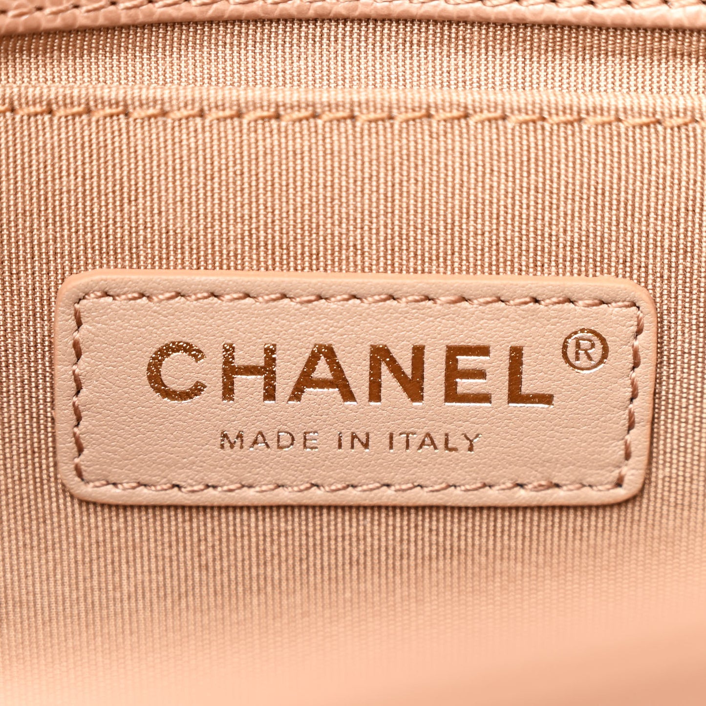 Caviar Chevron Quilted Medium Boy Flap Brown