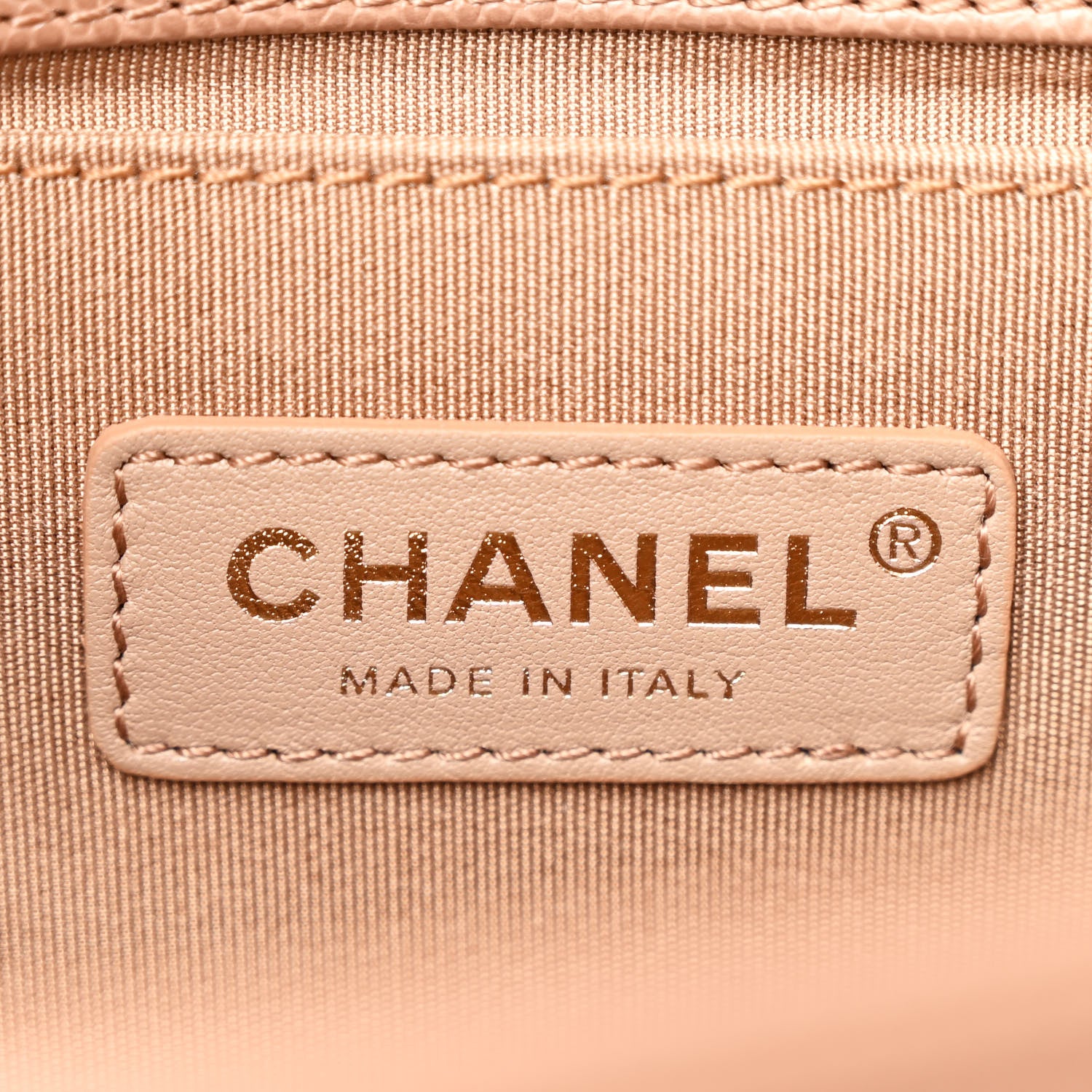 Chanel Caviar Chevron Quilted Medium Boy Flap Brown 6 of 11