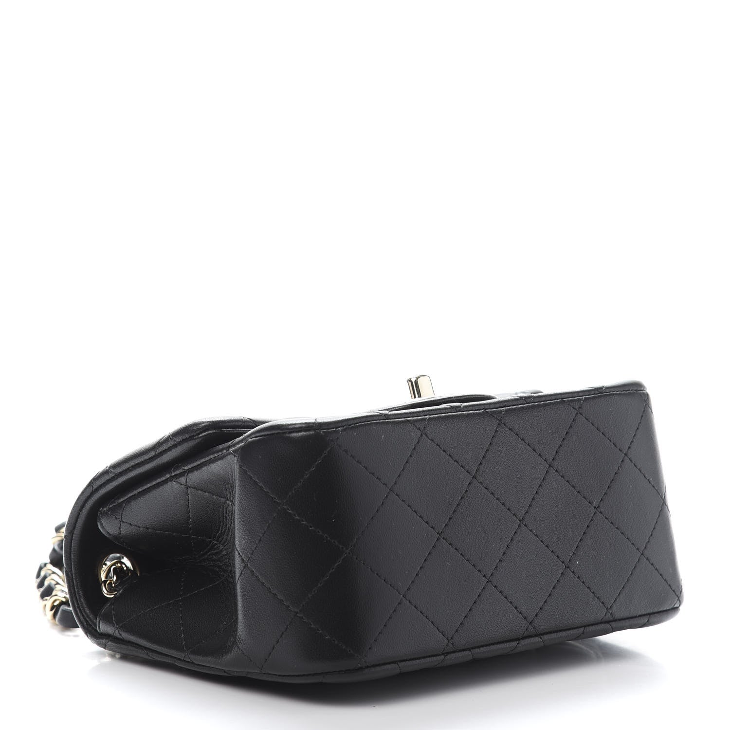 Chanel Lambskin Quilted Mini Square Flap Black 3 of 10
