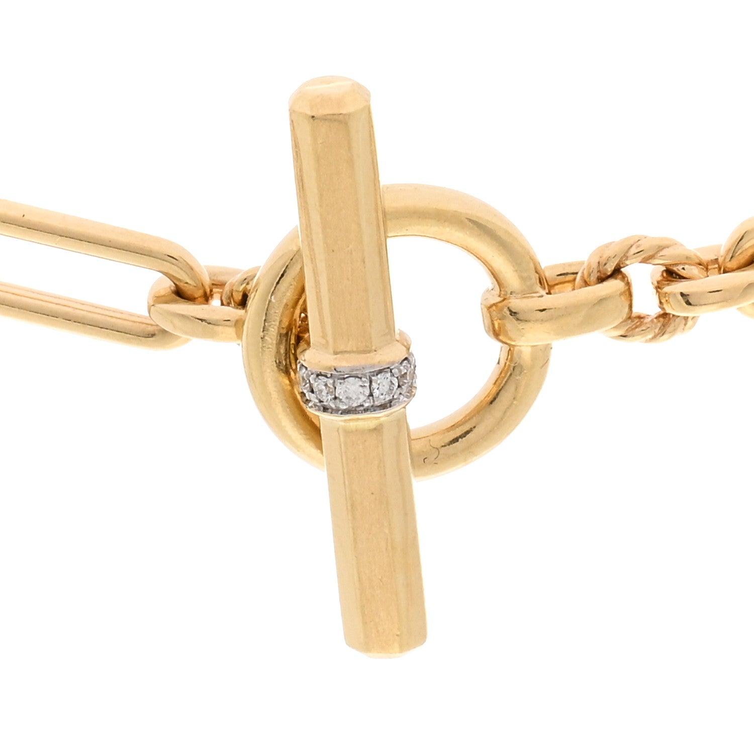 David Yurman 18K Yellow Gold Diamond Lexington Long Chain Necklace 35.5" 4 of 5