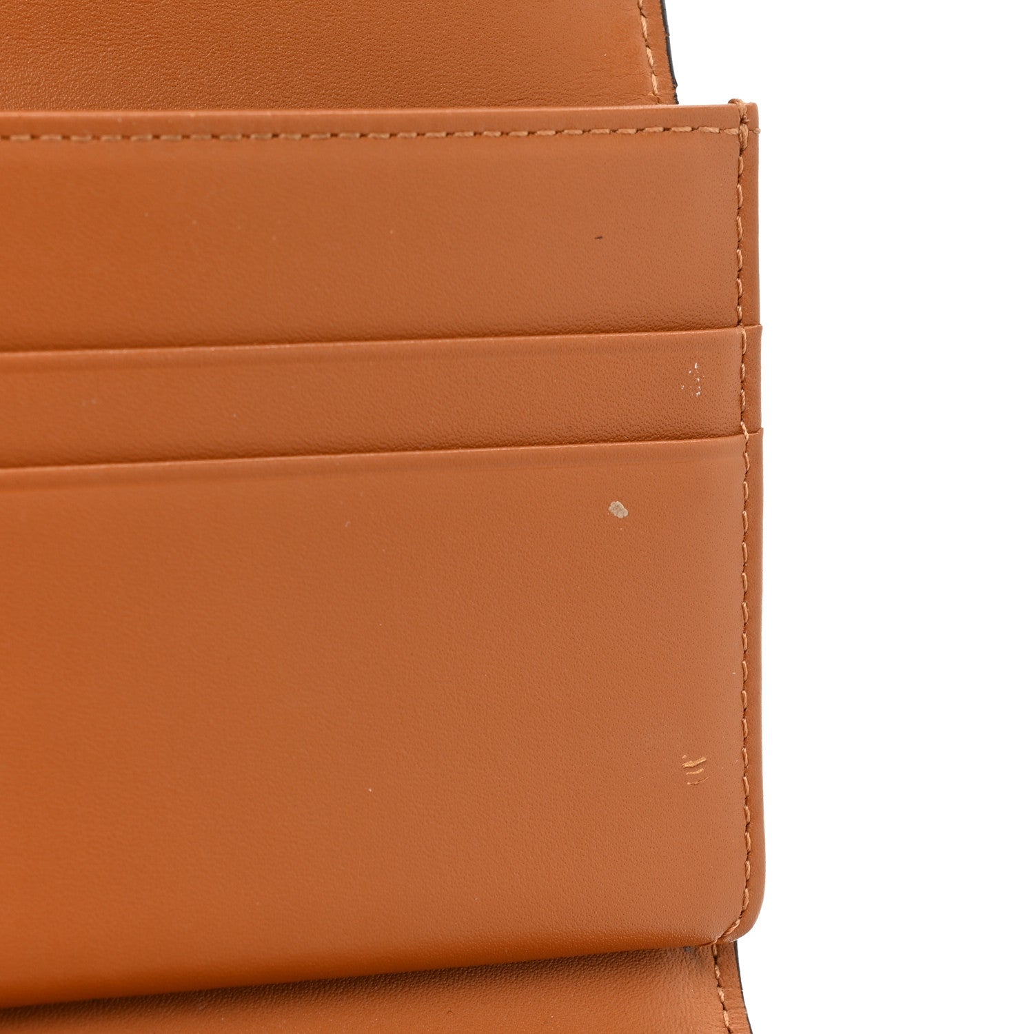 MCM Visetos Large Trifold Flap Wallet Cognac 12 of 17