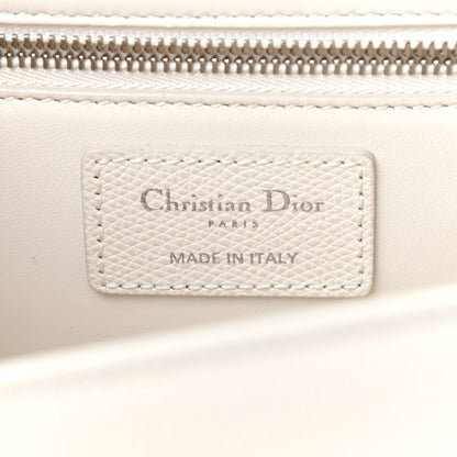 Christian Dior Grained Calfskin 30 Montaigne Chain Flap Bag White 6 of 12
