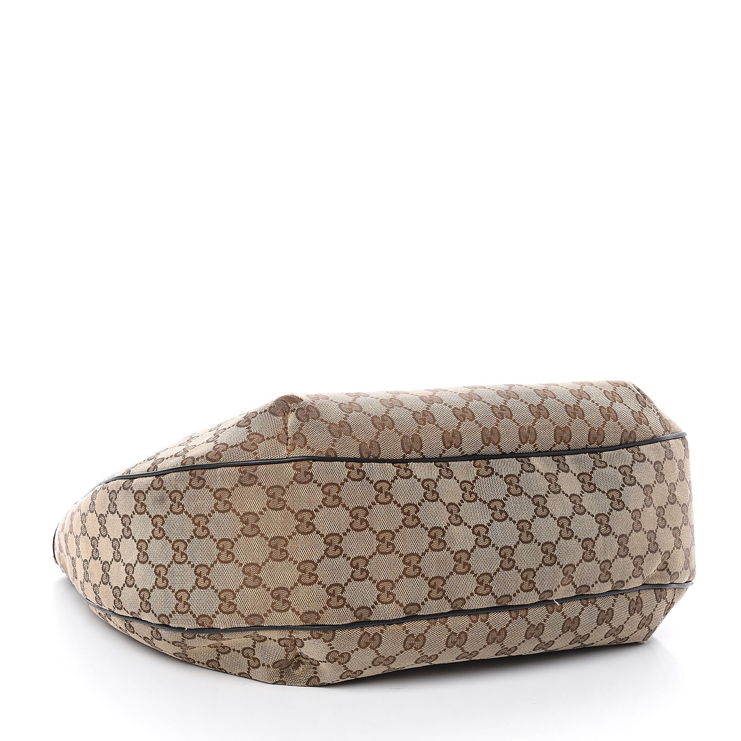 Monogram Large New Ladies Web Hobo Dark Brown