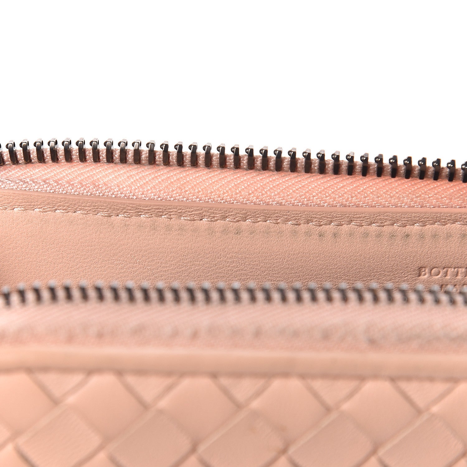 Bottega Veneta Nappa Intrecciato Zip Around Wallet Flamingo 13 of 20
