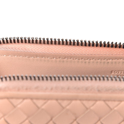 Bottega Veneta Nappa Intrecciato Zip Around Wallet Flamingo 13 of 20
