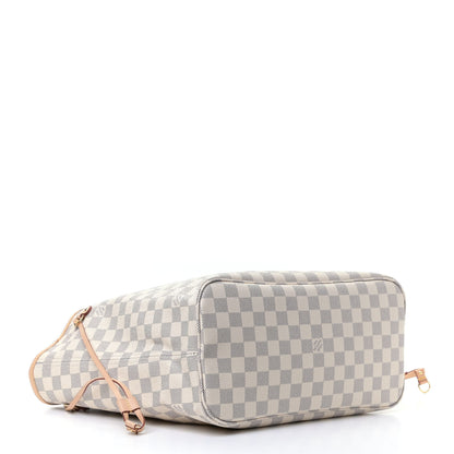 Louis Vuitton Damier Azur Neo Neverfull MM Rose Ballerine 3 of 5