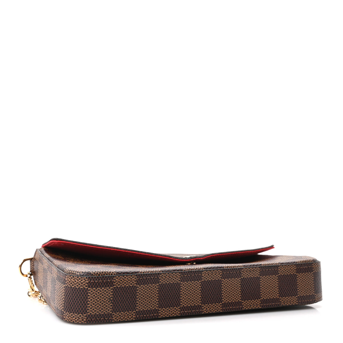 Monogram Pochette Felicie Chain Wallet Fuchsia