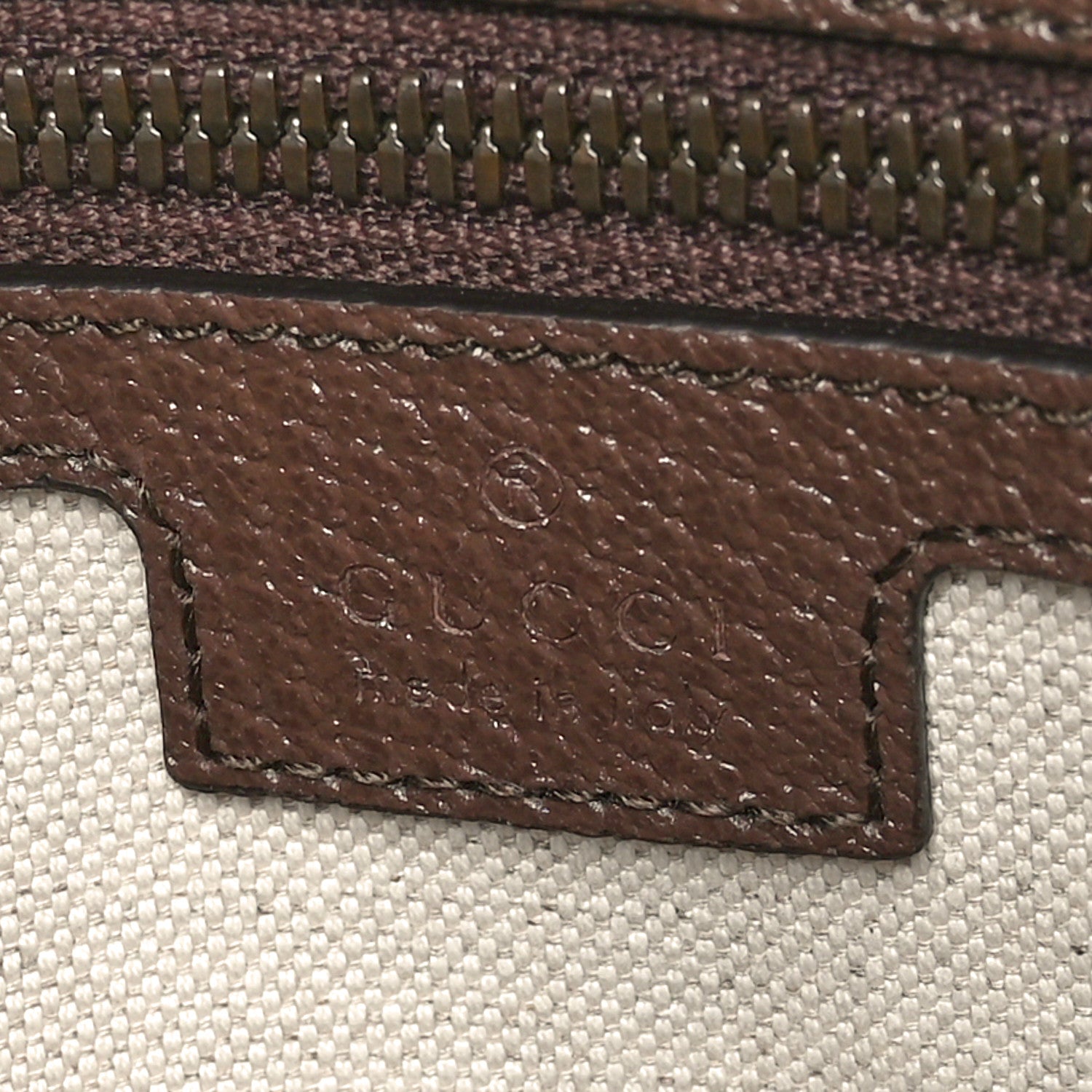 Gucci GG Supreme Monogram Textured Dollar Calfskin Web Medium Savoy Duffle Bag Beige Ebony New Acero 5 of 9