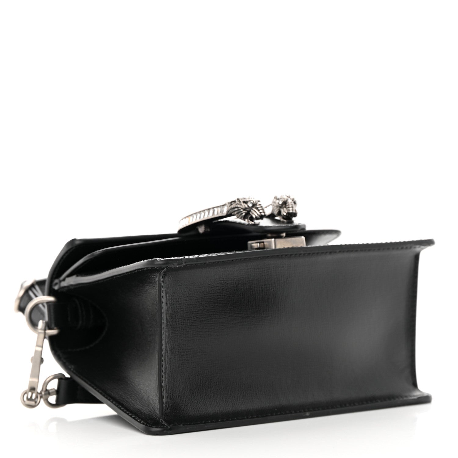 Gucci Satin Crystal GG Monogram Mini Dionysus Top Handle Bag Black 4 of 15