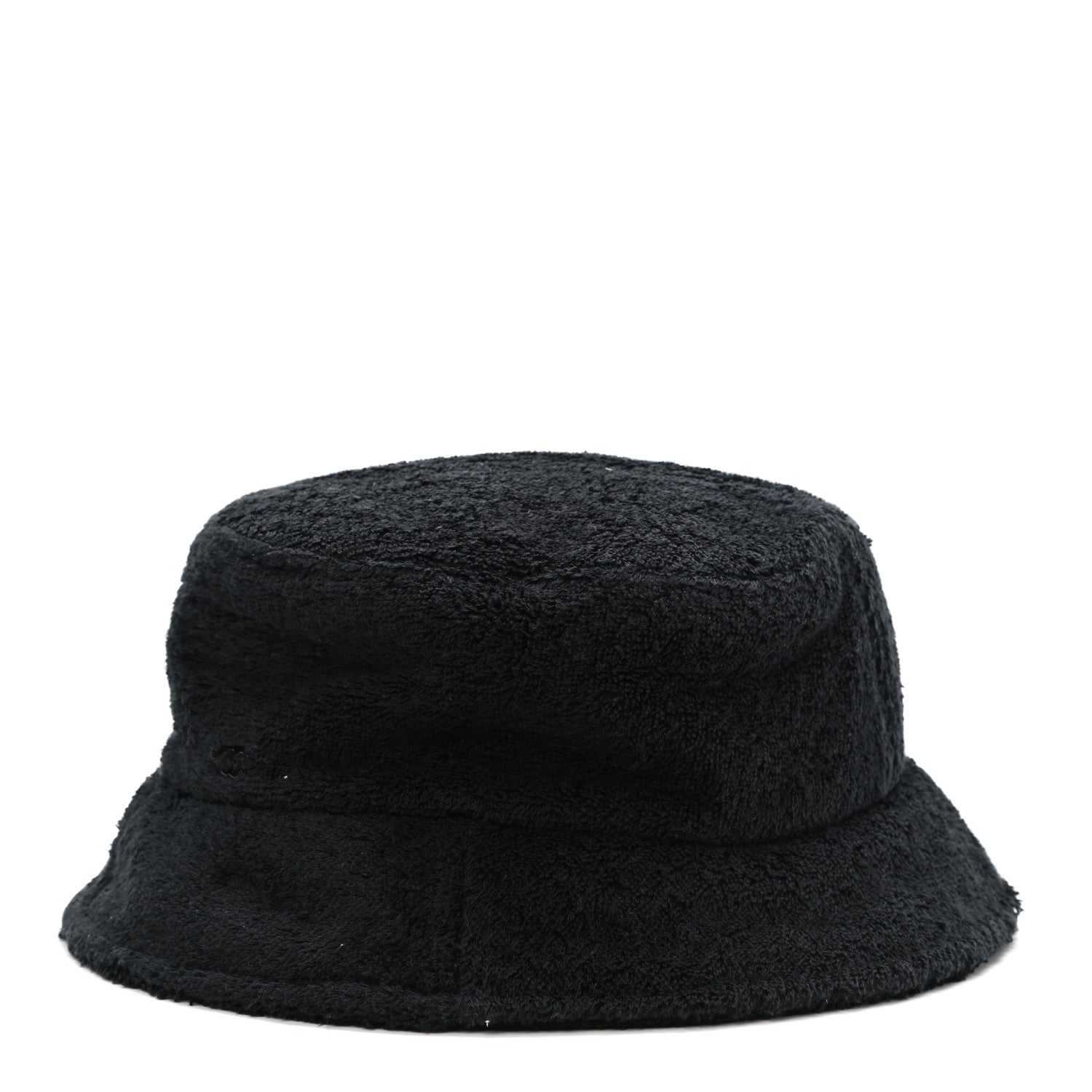 Chanel Terry Cloth CC Bucket Hat L Black 4 of 8
