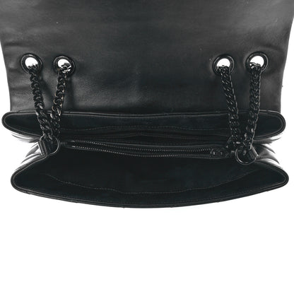 Saint Laurent Calfskin Y Quilted Monogram Monochrome Medium Loulou Chain Satchel Black 5 of 13