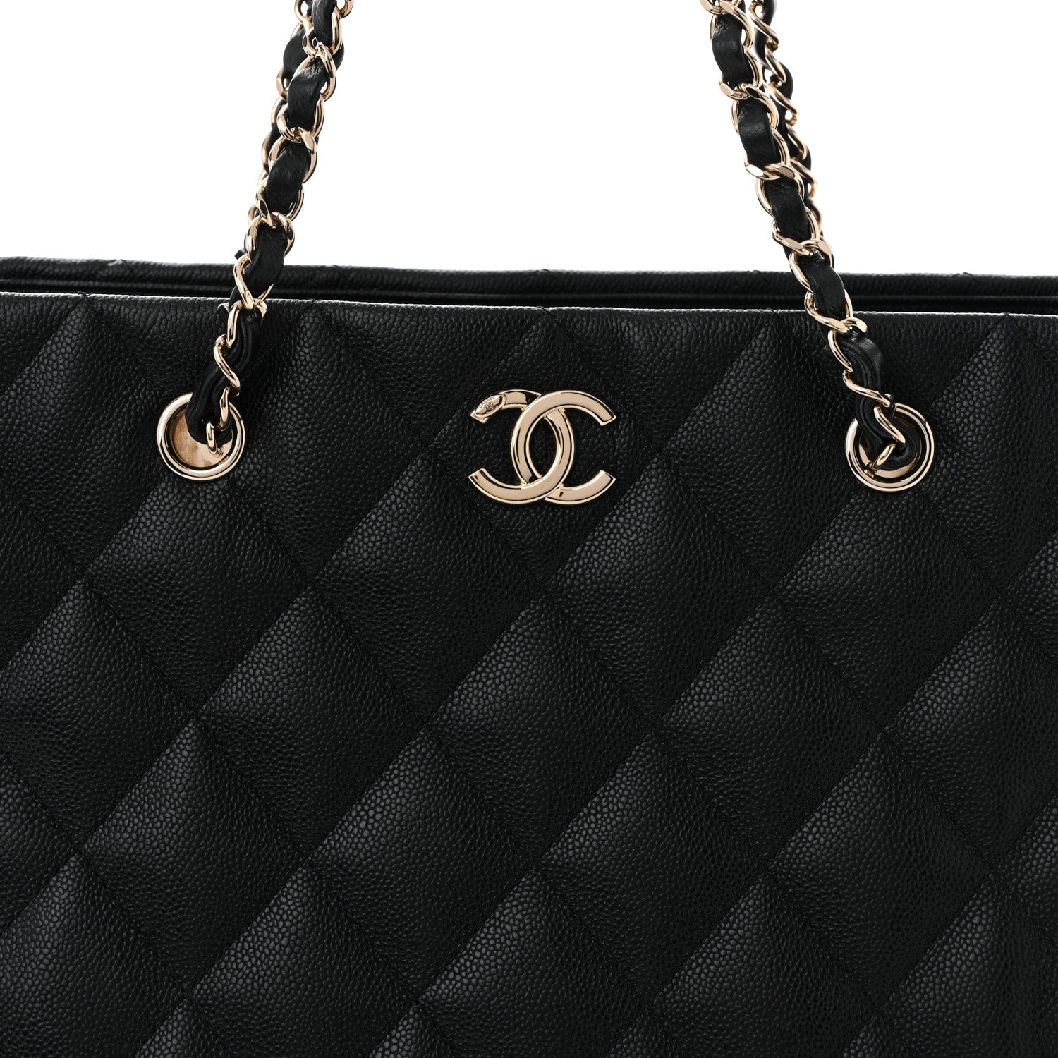 Chanel Caviar Quilted Large Shopping Tote Black 9 of 11