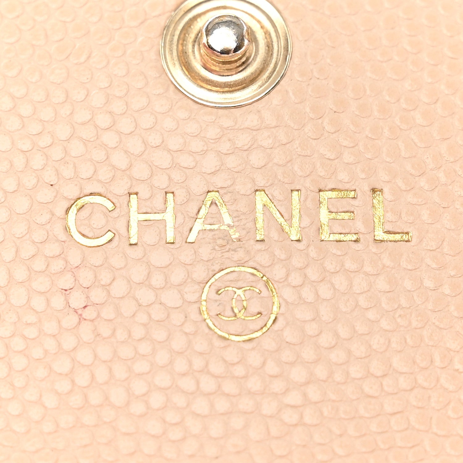 Chanel Caviar Pearl Quilted Coco Candy Flap Card Holder Beige 6 of 15