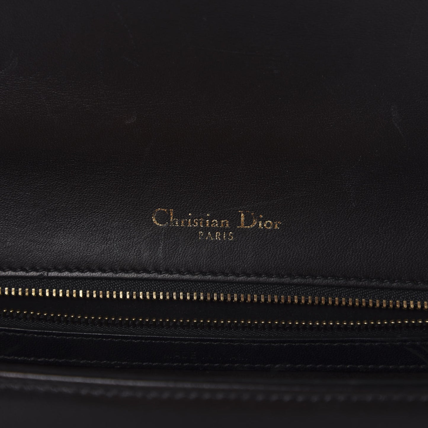 Lambskin Studded Medium Diorama Flap Bag Black