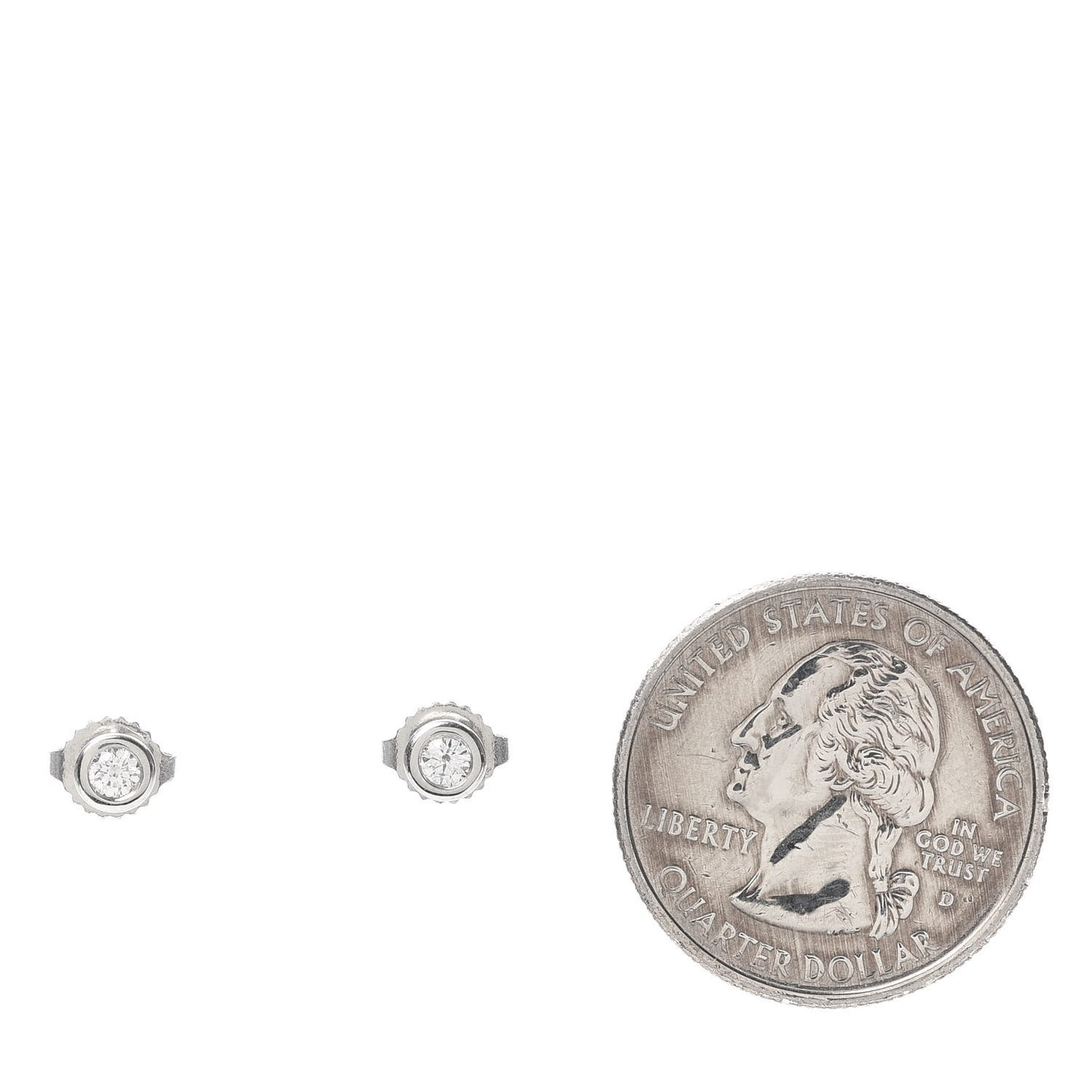 Platinum Diamond .16ctw Elsa Peretti Diamonds By The Yard Earrings