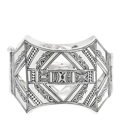 Hermes Sterling Silver Vintage Touareg Bracelet 1 of 3