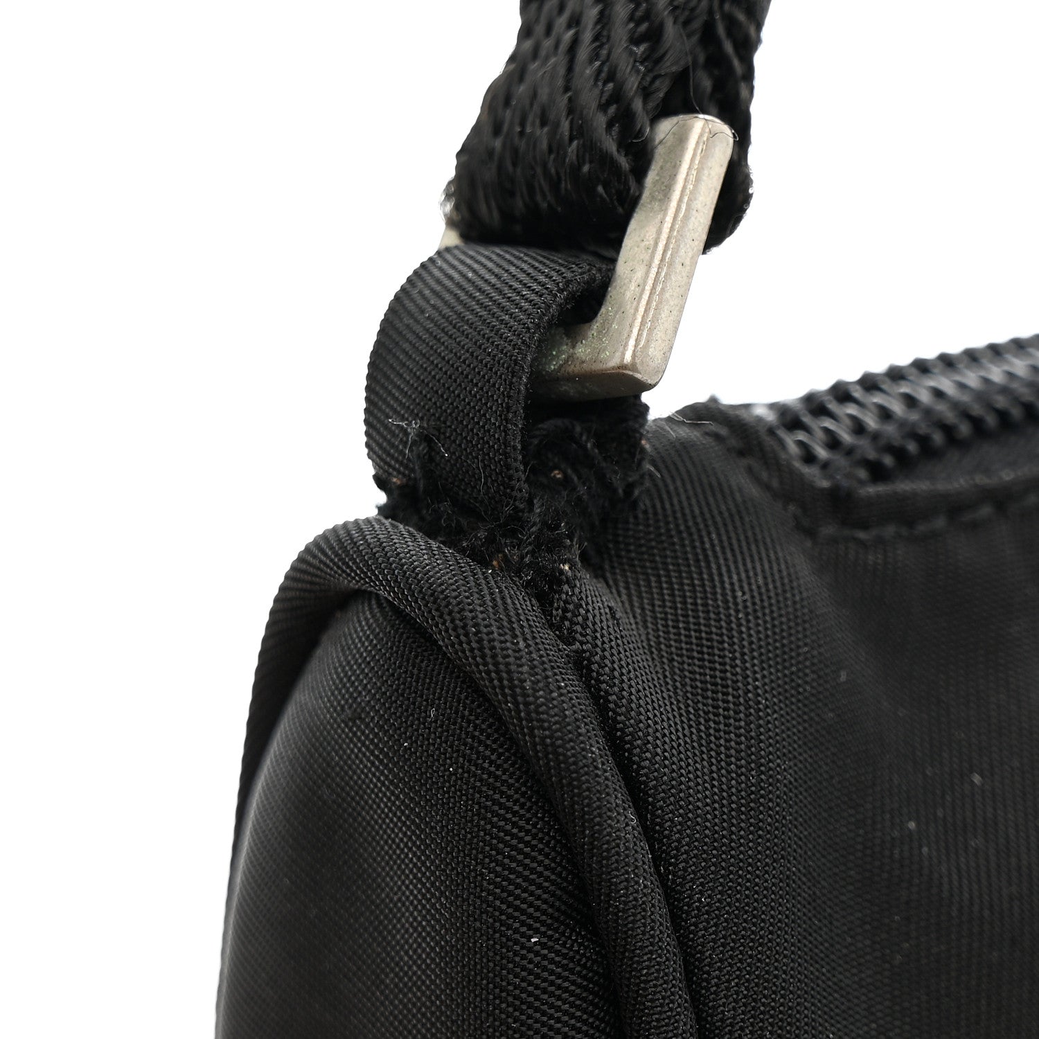 Prada Tessuto Nylon Pochette Bag Black 14 of 15