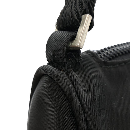 Prada Tessuto Nylon Pochette Bag Black 14 of 15