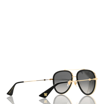 Gucci Aviator Sunglasses GG0062S Black Gold 4 of 8