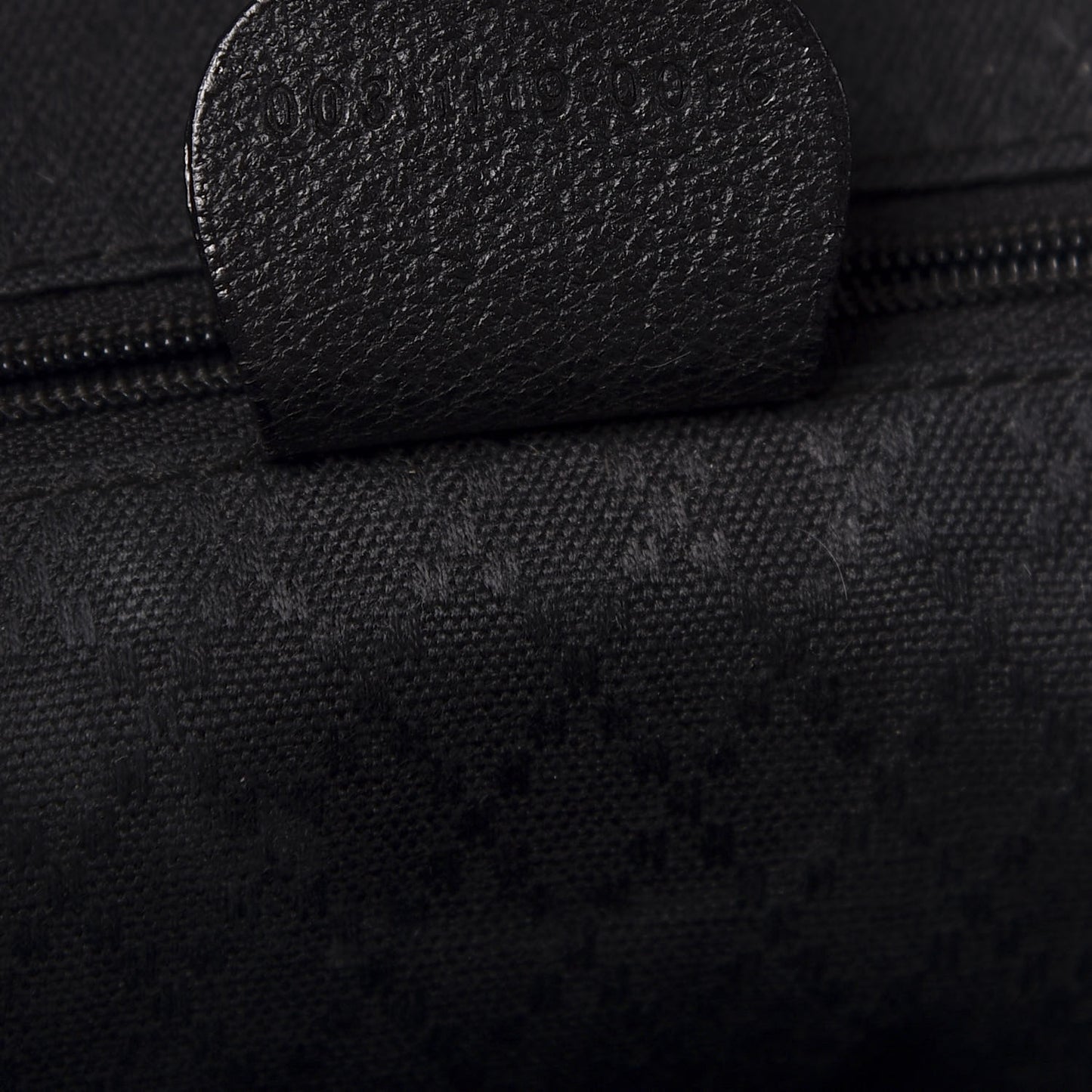 Suede Bamboo Backpack Black