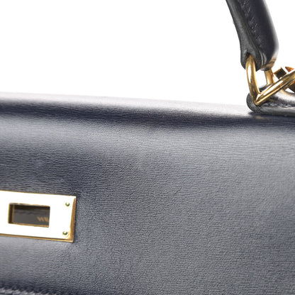 Hermes Box Kelly Retourne 32 Indigo 13 of 14