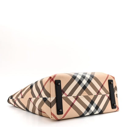 Burberry Nova Check Large Nickie Tote Black 5 of 14