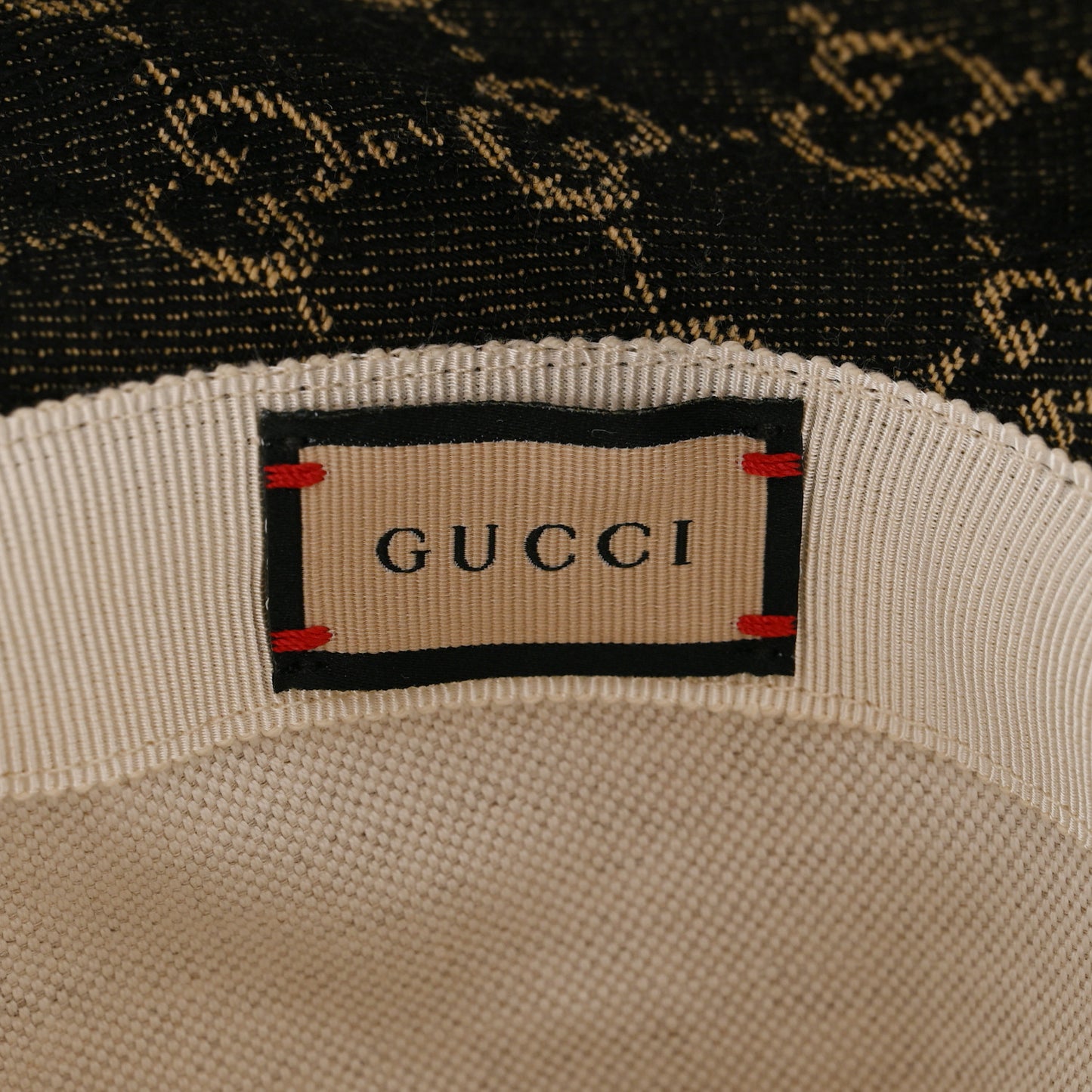 Monogram Wide Brim Hat M Black