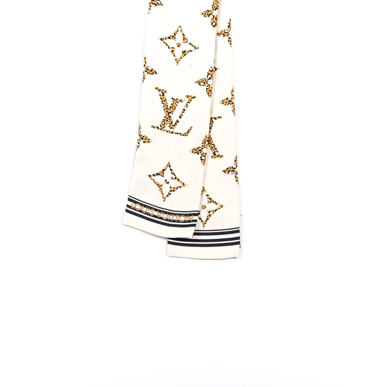Louis Vuitton Silk Monogram Giant Jungle Bandeau Ivory 4 of 5