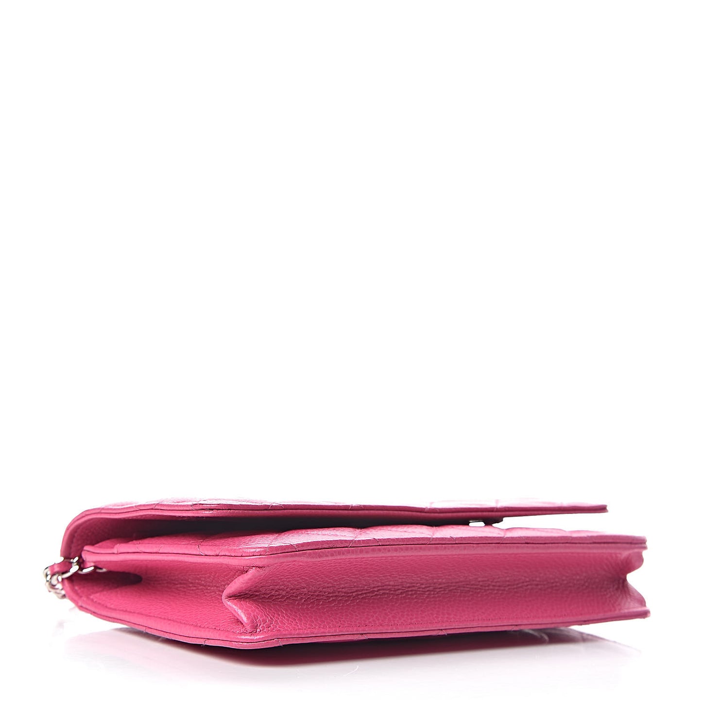 Caviar Quilted Wallet on Chain WOC Pink