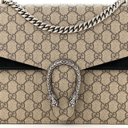 Gucci GG Supreme Monogram Medium Dionysus Shoulder Bag Black 8 of 10