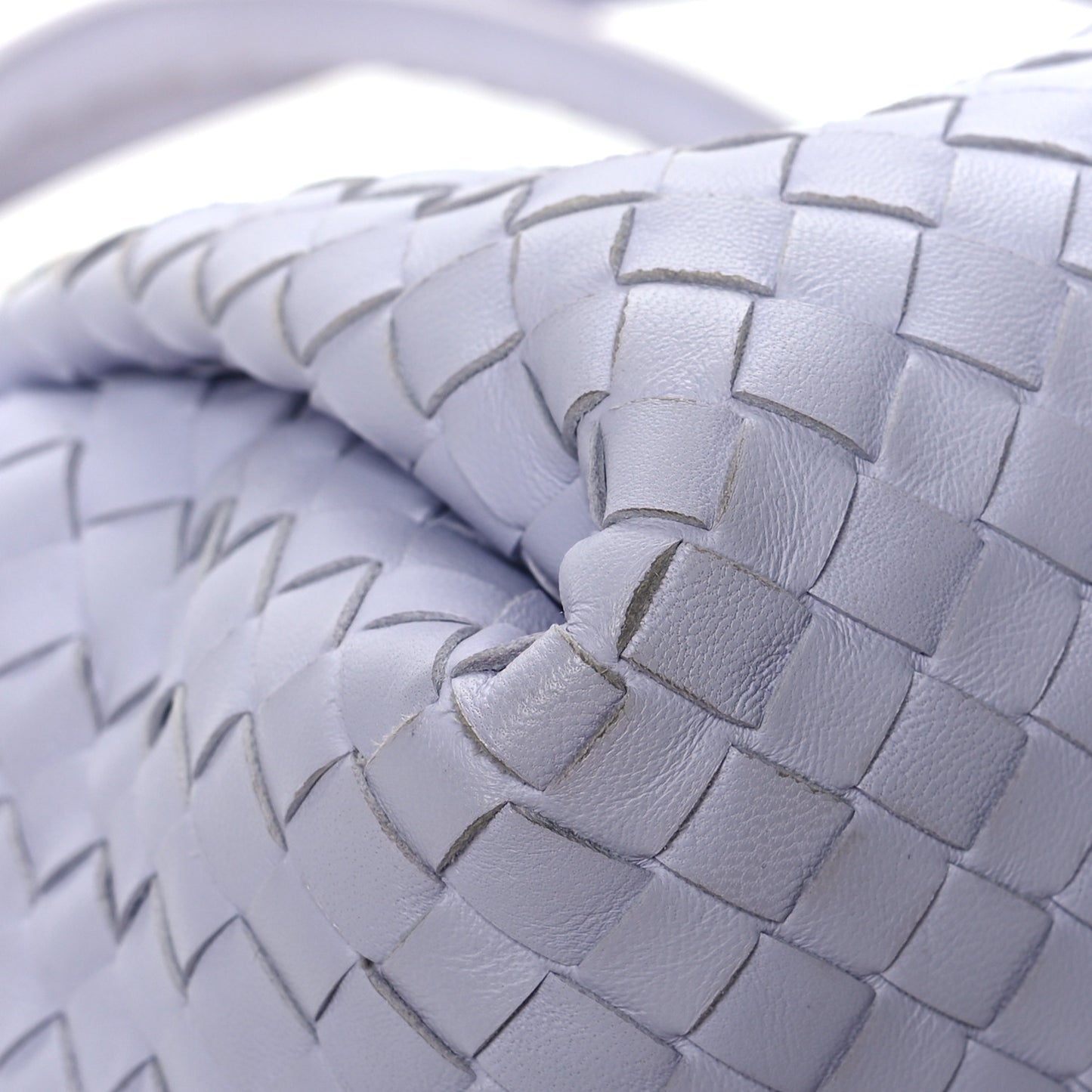 Nappa Intrecciato Parachute Bag Oyster Lilac