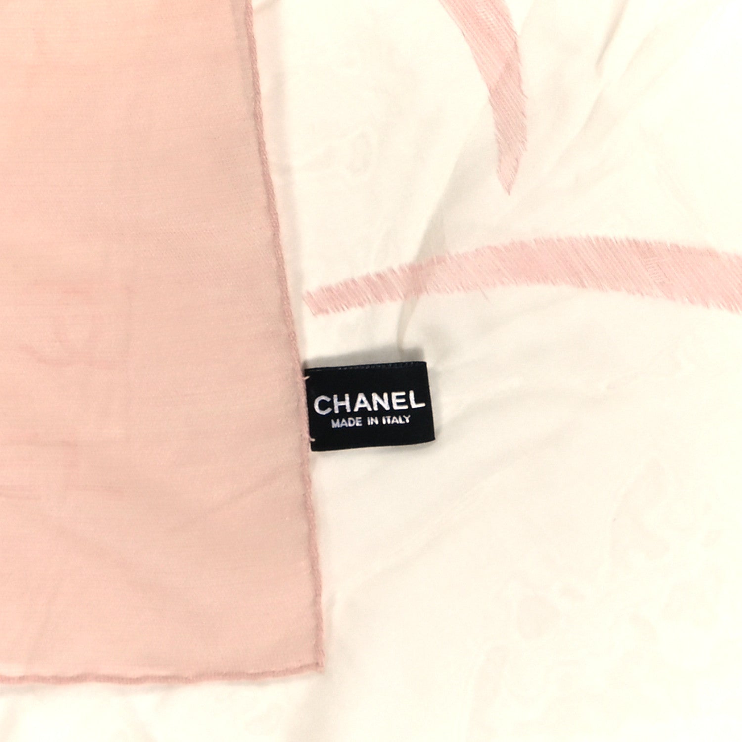 Chanel Silk CC Camellia Scarf Pink 3 of 3