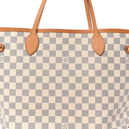 Louis Vuitton Damier Azur Neo Neverfull MM Rose Ballerine 9 of 11
