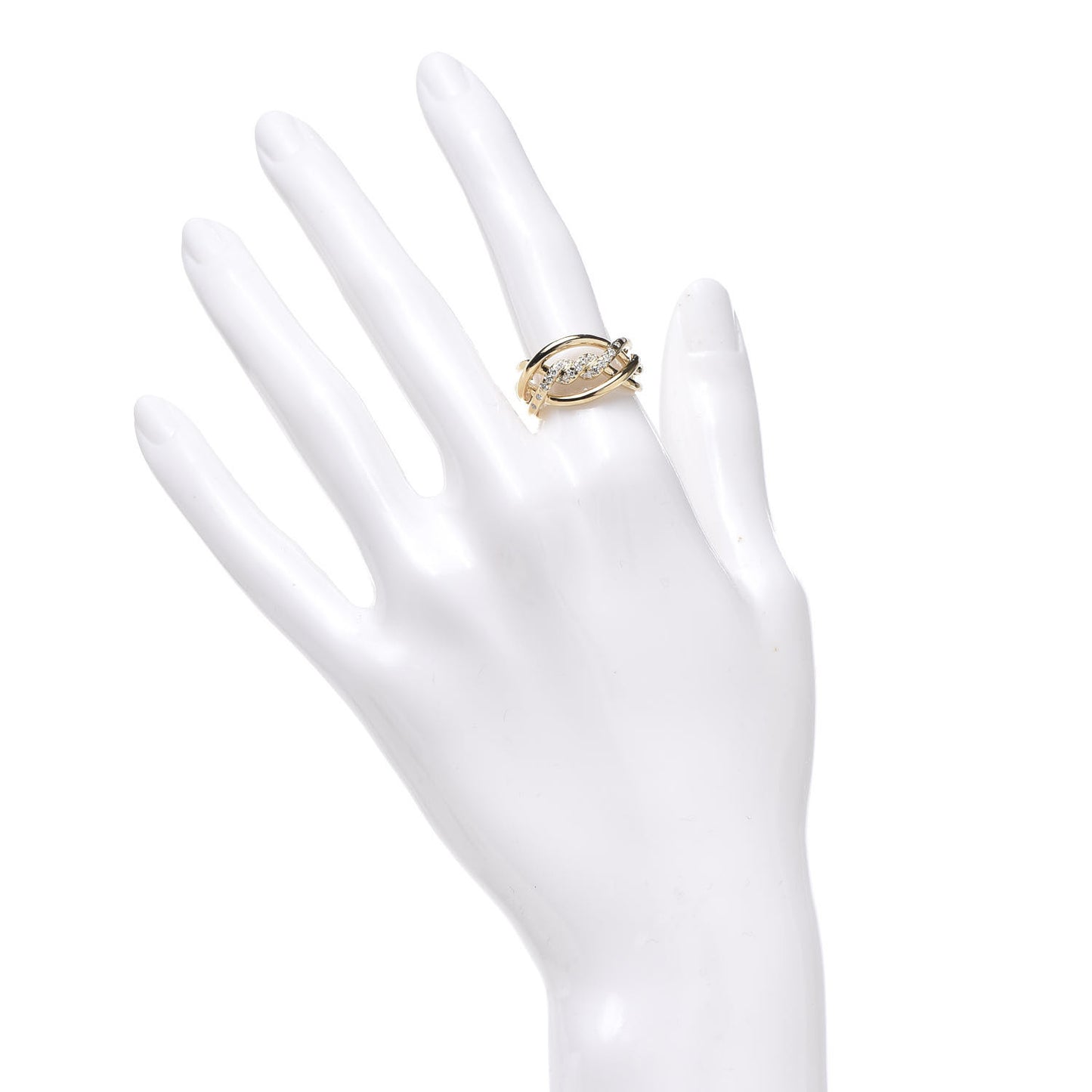 18K Yellow Gold Diamond Continuance Ring 52 6
