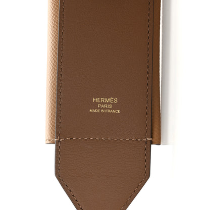 Hermes Swift Epsom Pocket Kelly Shoulder Strap Alezan Biscuit 3 of 4