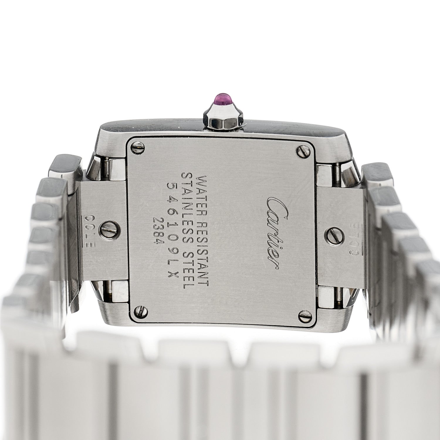 Cartier Stainless Steel 20mm Tank Francaise Quartz Watch Raspberry 4 of 4