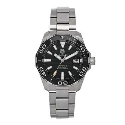 Tag Heuer Stainless Steel 41mm Aquaracer 300M Automatic Watch Black WAY211A-1 1 of 4