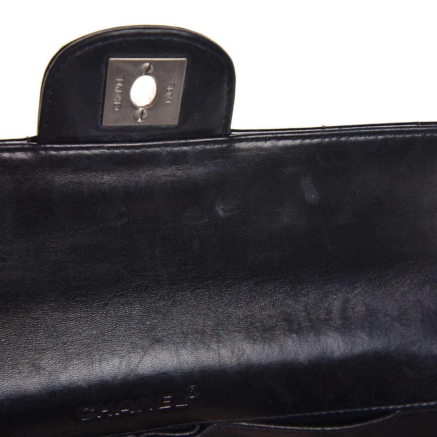 Chanel Patent East West Chocolate Bar Flap Black 8 of 8